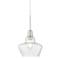 Madoc 9 1/2" Wide Nickel and Clear Glass LED Mini Pendant