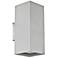 Madras 2x50W Wall Light with Aluminum Finish