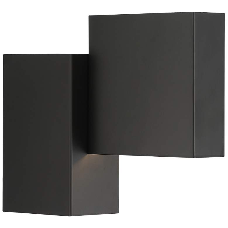 Image 1 Madrid 10.25" High Matte Black 120V LED Wall Sconce with Acrylic Lens