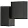 Madrid 10.25" High Matte Black 120V LED Wall Sconce with Acrylic Lens
