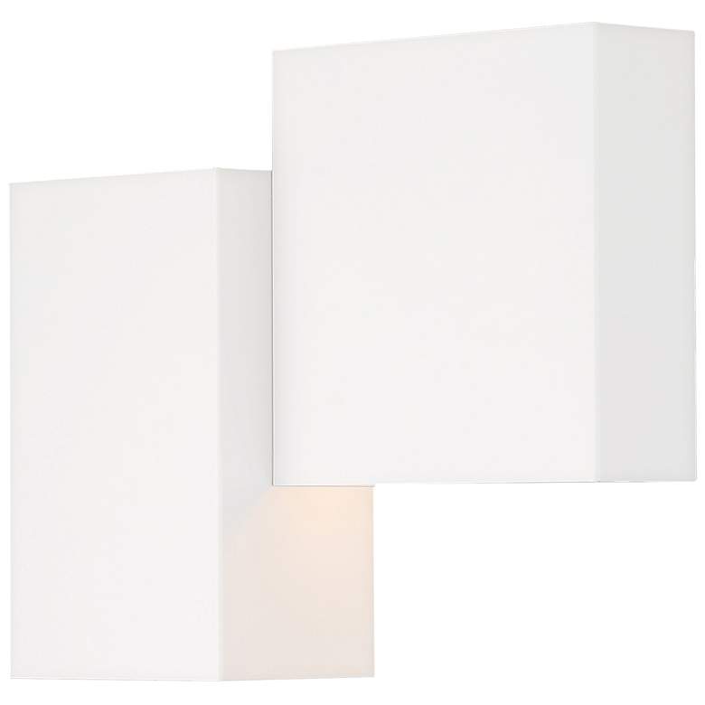 Image 1 Madrid 10.25" High Matte White 120V LED Wall Sconce with Acrylic Lens
