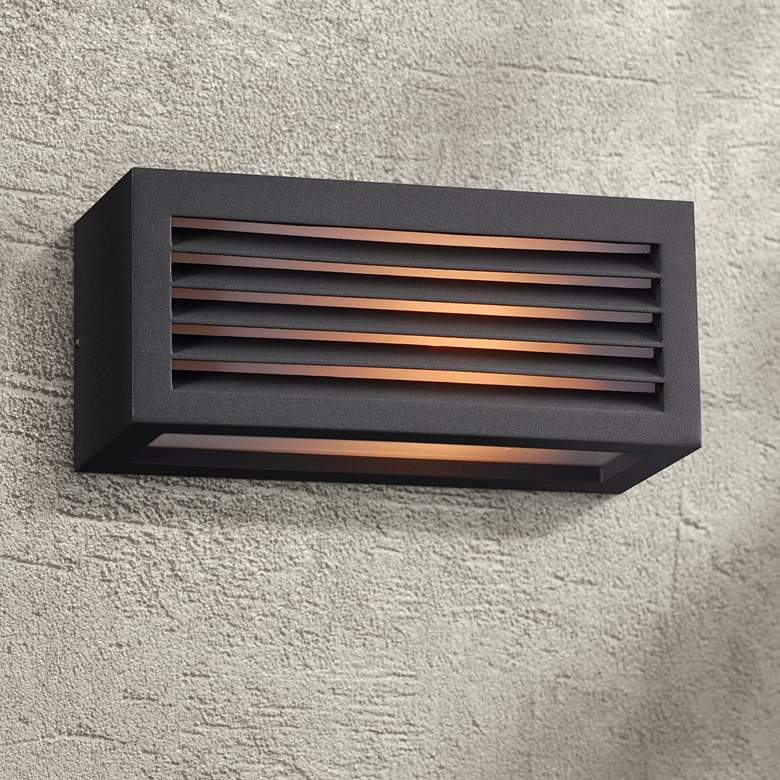 Image 1 Madrid 10 inch Wide Bronze Outdoor Wall Light