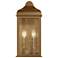 Madrid 16" High Weathered Brass 2-Light Outdoor Wall Light