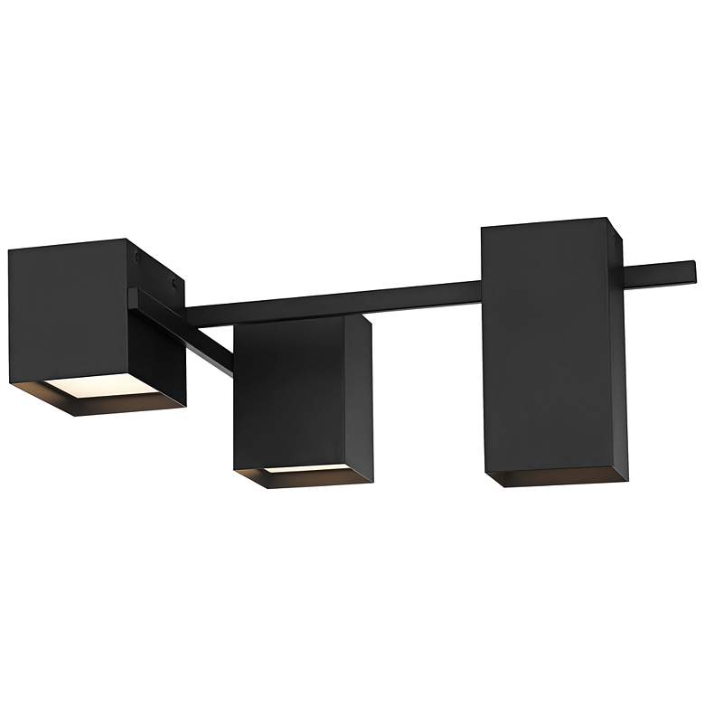 Image 2 Madrid 25" Wide Matte Black LED Ceiling Light