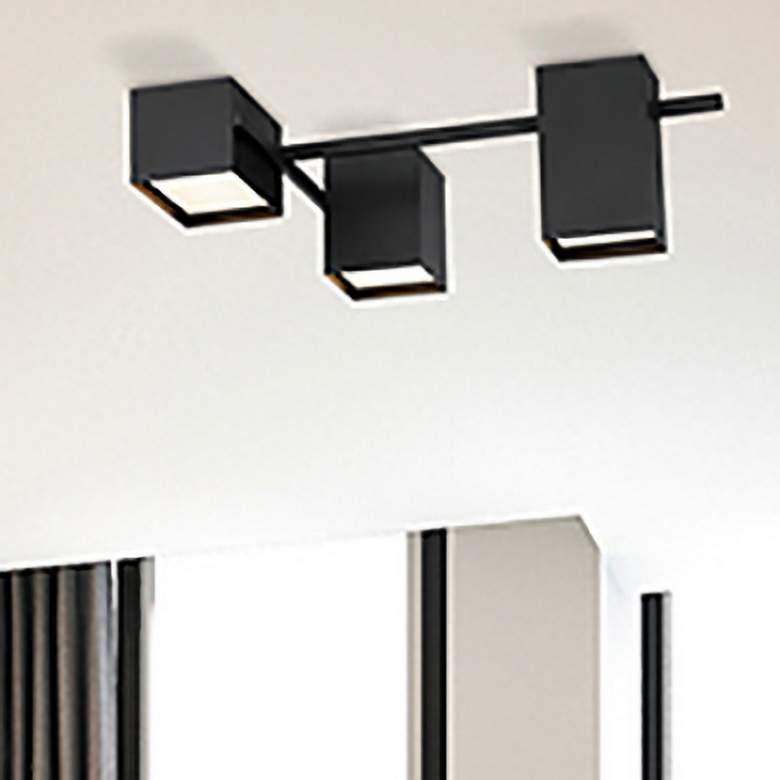 Image 1 Madrid 25" Wide Matte Black LED Ceiling Light