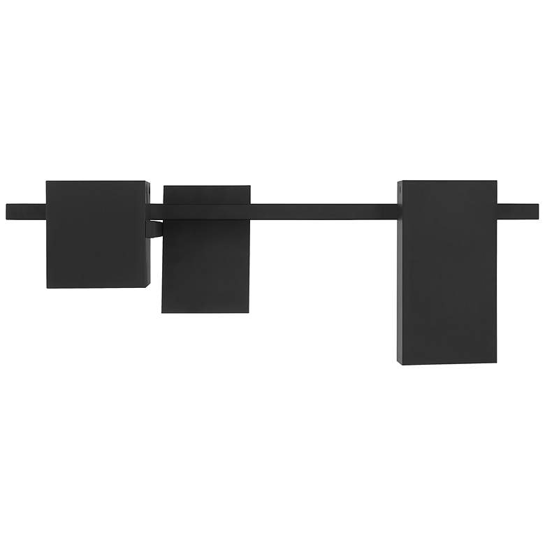 Image 4 Madrid 25" Wide Matte Black LED Ceiling Light more views