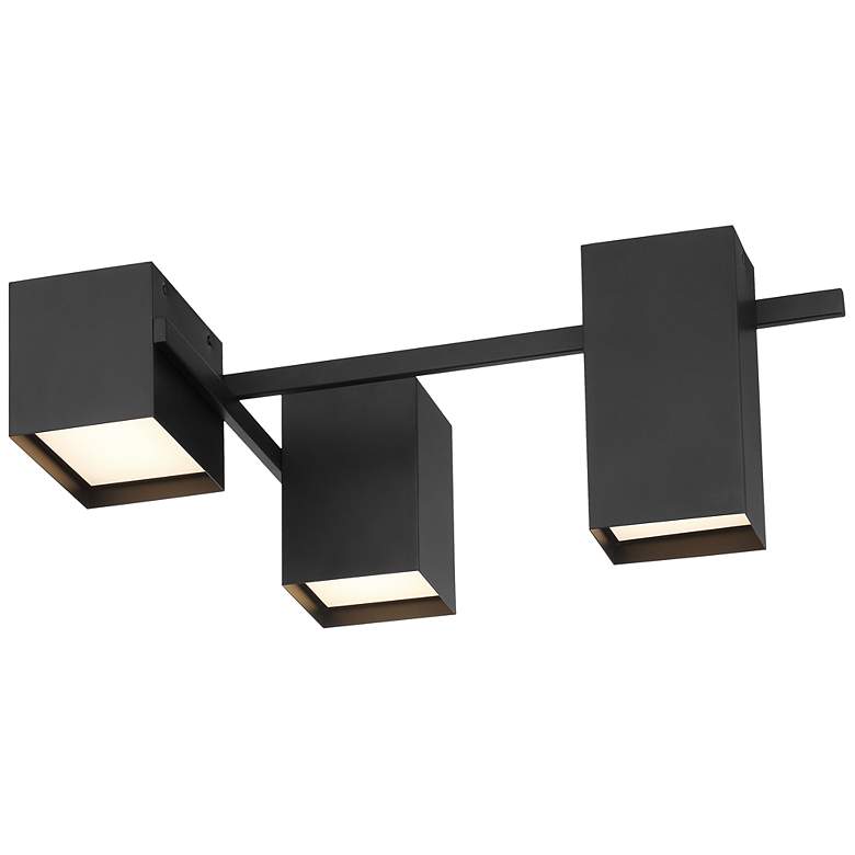 Image 5 Madrid 25" Wide Matte Black LED Ceiling Light more views