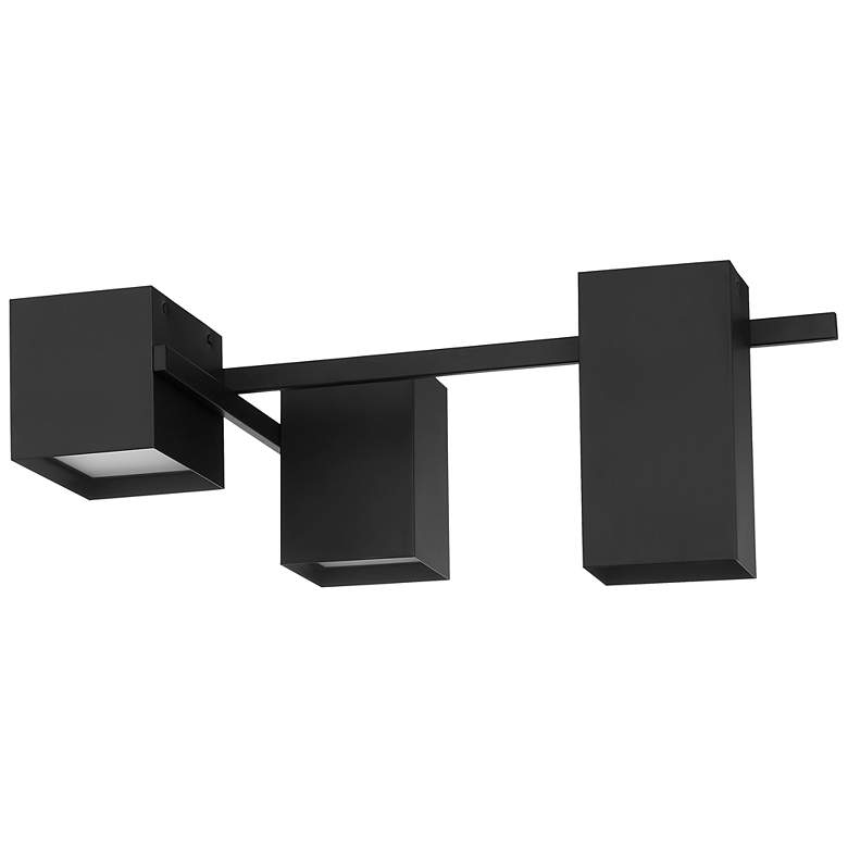 Image 7 Madrid 25" Wide Matte Black LED Ceiling Light more views