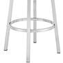 5_Madrid 26" Red Faux Leather Swivel Counter Stool more views