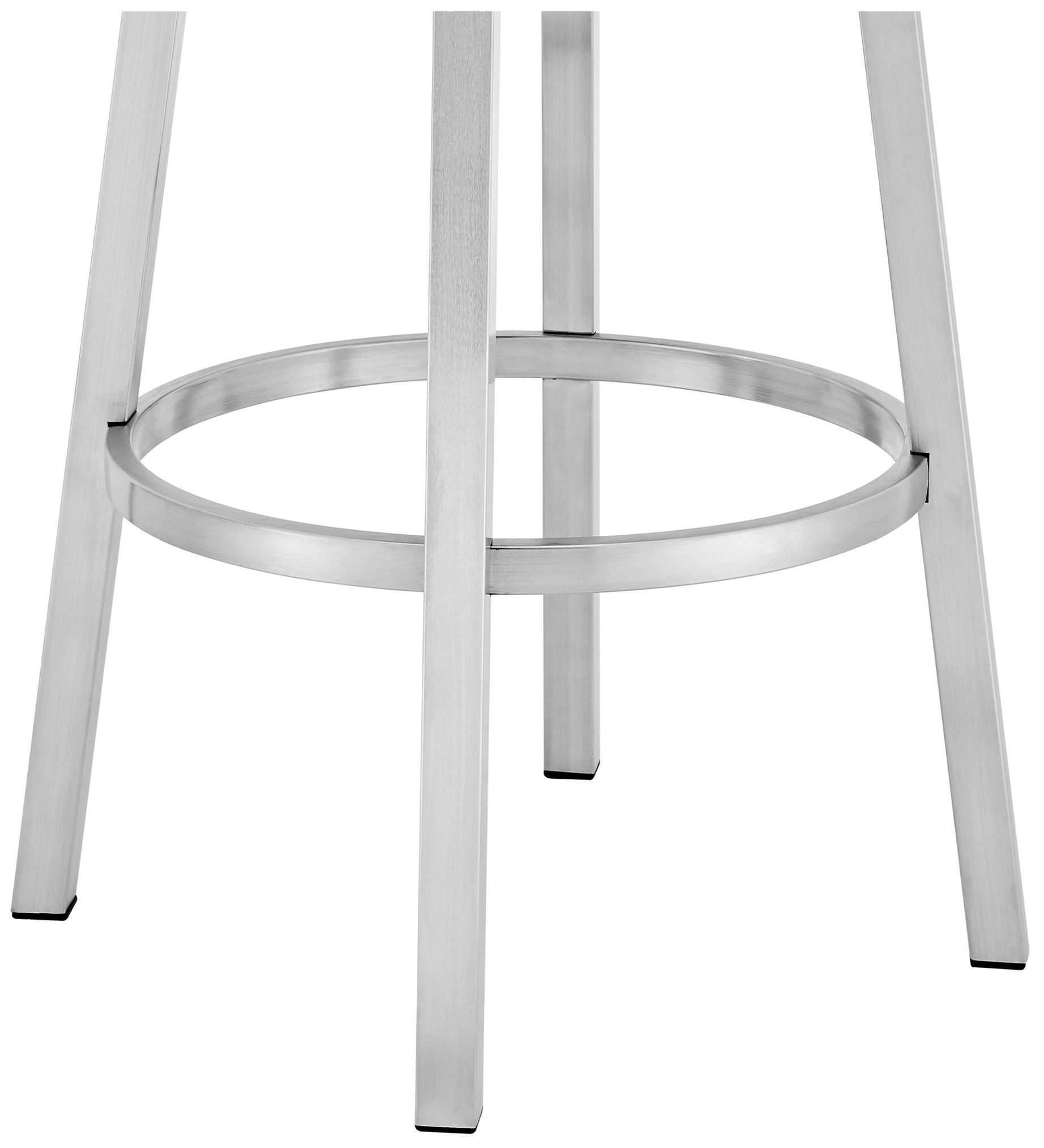 Madrid 26" Red Faux Leather Swivel Counter Stool