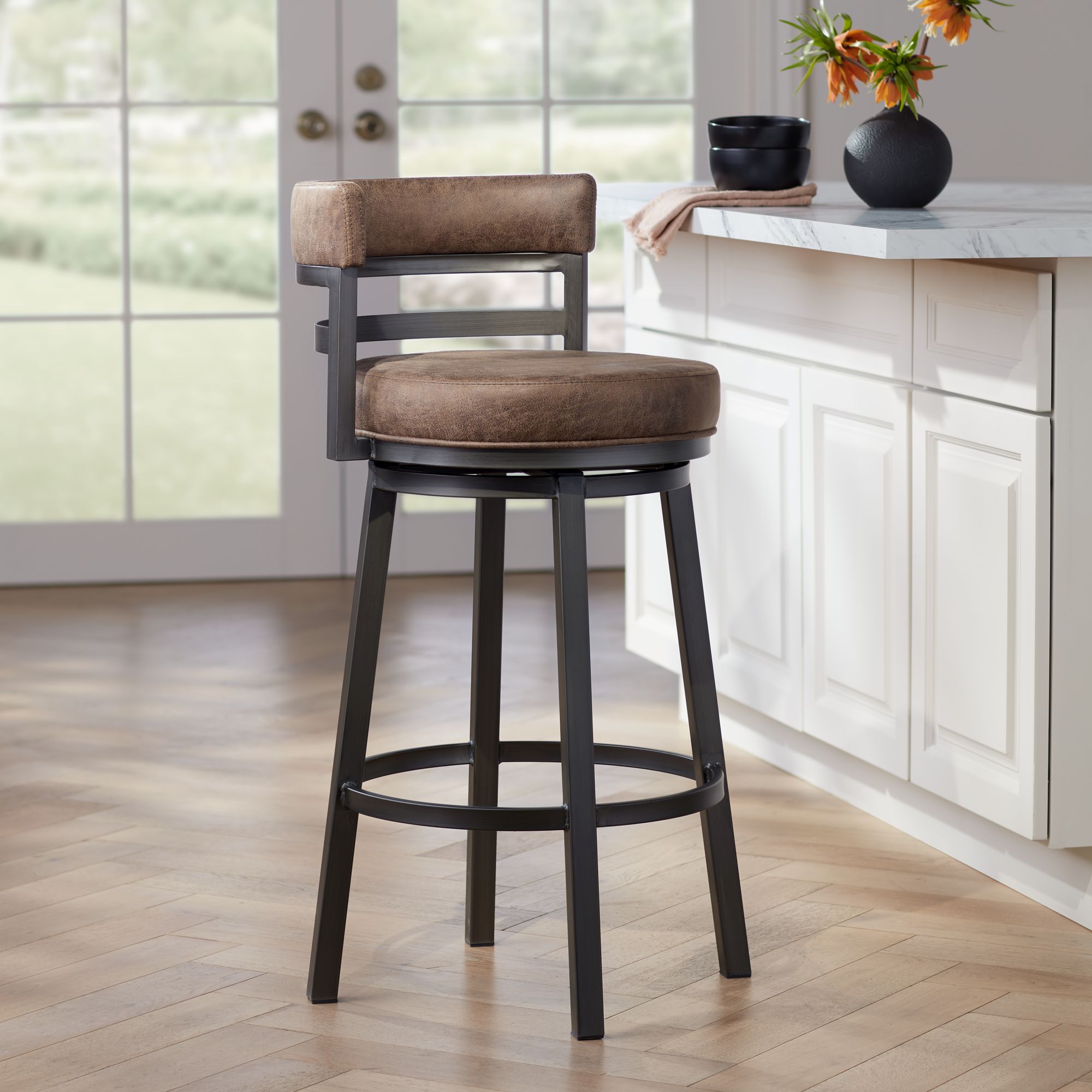 tall folding stool with back        
        <figure class=