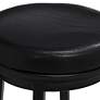3_Madrid 30 1/2" Black Faux Leather Swivel Bar Stools Set of 2 more views