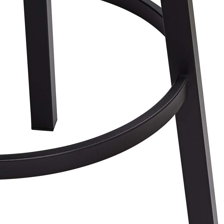 Image 5 Madrid 30 1/2" Black Faux Leather Swivel Bar Stools Set of 2 more views