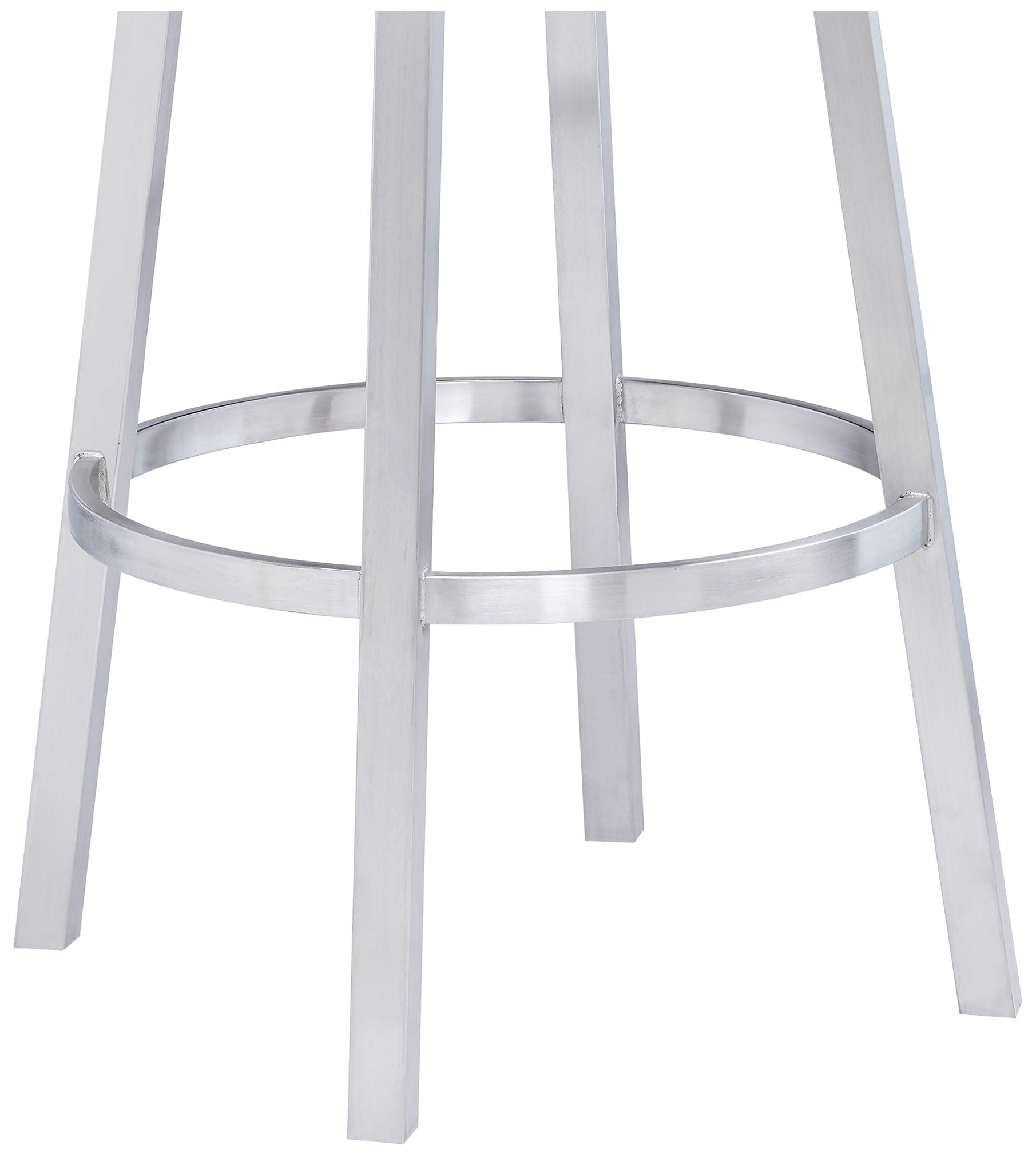 Madrid 30" Black Faux Leather Swivel Bar Stool