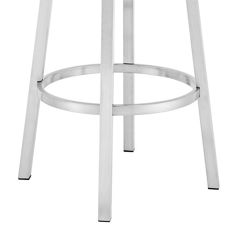 Image 5 Madrid 30" Blue Faux Leather Swivel Bar Stool more views
