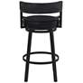 4_Madrid 30" Ford Black Faux Leather Swivel Bar Stool more views