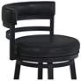 5_Madrid 30" Ford Black Faux Leather Swivel Bar Stool more views
