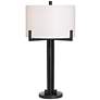 2_Madrid Black Industrial Modern Table Lamp with Dimmer with USB