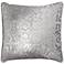 Madrid Silver Cut 20" Square Decorative Pillow