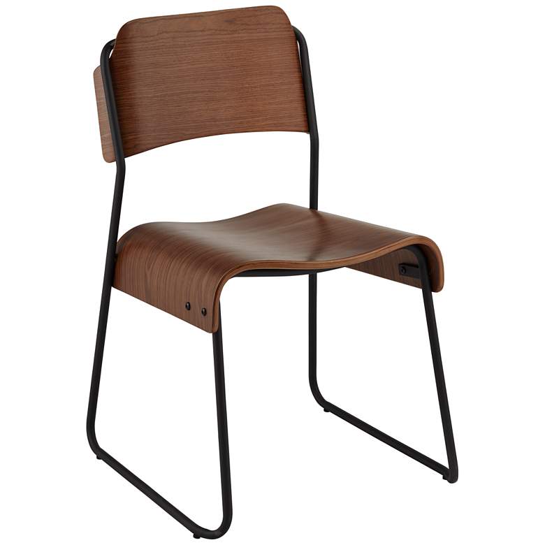 Mael Modern Bentwood and Steel Chair