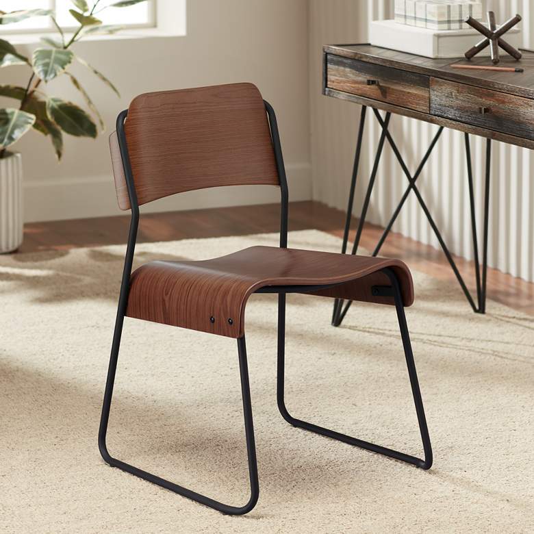 Image 1 Mael Modern Bentwood and Steel Chair