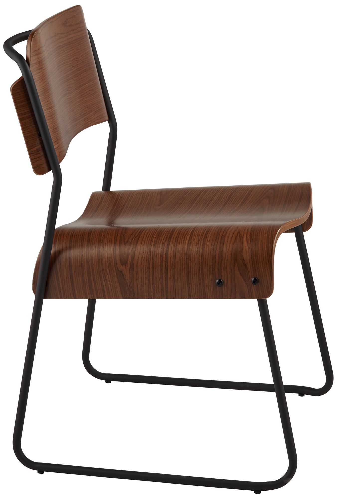 Mael Modern Bentwood and Steel Chair