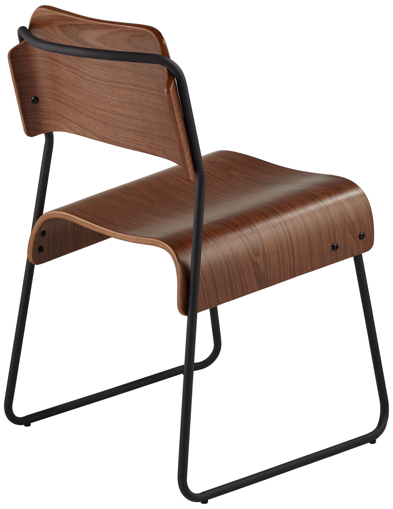 Mael Modern Bentwood and Steel Chair