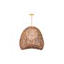2_Maester 24" Wide Vintage Gold Leaf Pendant Light