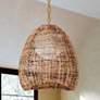 1_Maester 24" Wide Vintage Gold Leaf Pendant Light