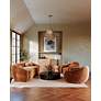 4_Maester 24" Wide Vintage Gold Leaf Pendant Light more views