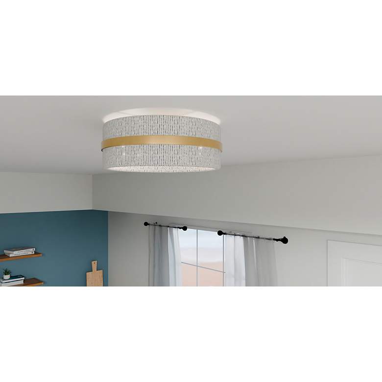 Image 7 Maeve 2-Light Brushed Gold Flush Mount more views