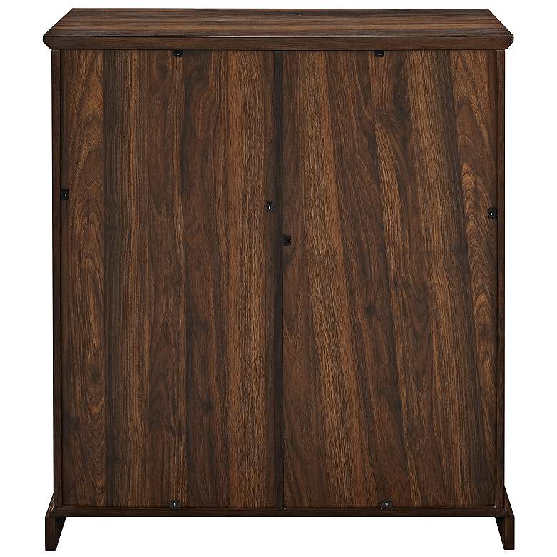 Maeve 31 1/2&quot; Wide Dark Walnut Wood 1-Door Bar Cabinet more views