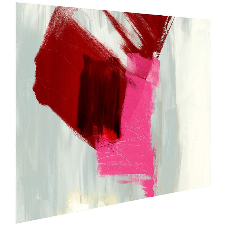 Image 4 Magenta Abstract 1 50 3/4 inchH Tempered Glass graphic Wall Art more views