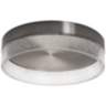 Maggie 11 3/4" Wide Round Satin Nickel LED Ceiling Light