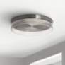 Maggie 15 3/4" Wide Round Satin Nickel LED Ceiling Light