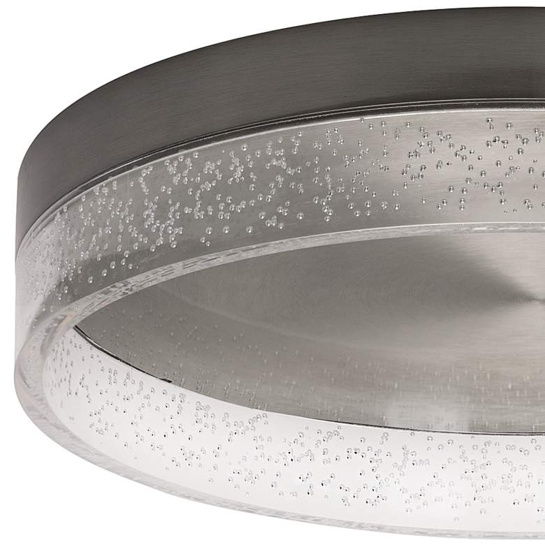 Image 4 Maggie 15 3/4" Wide Round Satin Nickel LED Ceiling Light more views