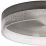 Maggie 15 3/4" Wide Round Satin Nickel LED Ceiling Light