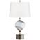 Maggie Modern Striated Glass Table Lamp