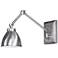 Maggie Swing Arm Sconce - Pewter