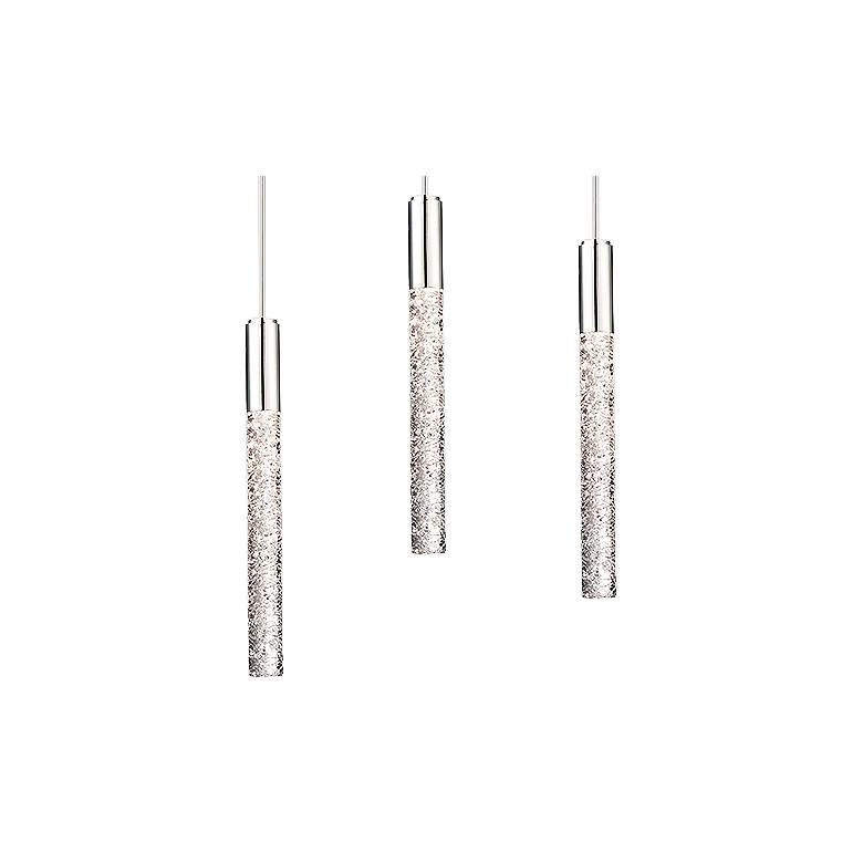 Image 3 Magic 12"W Polished Nickel 3-Light LED Multi Light Pendant more views