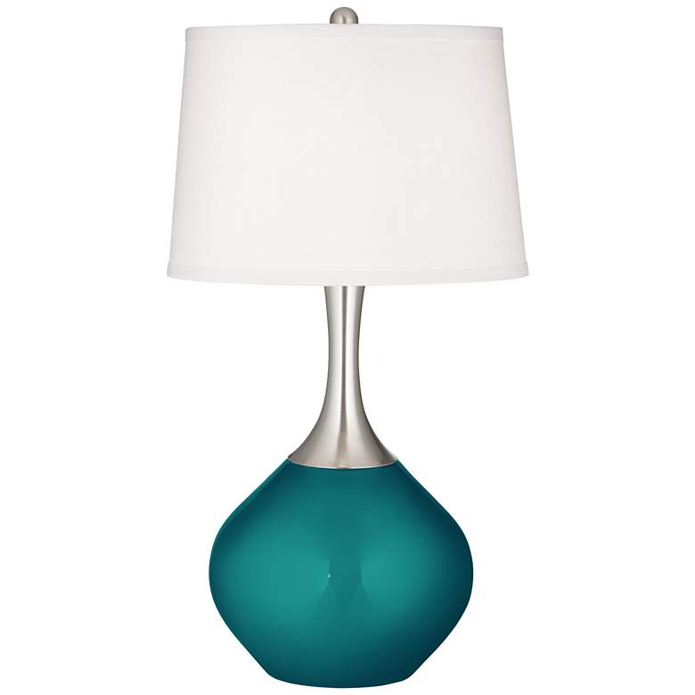 Image 1 Magic Blue Metallic Spencer Table Lamp