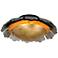 Magic Garden 20" Wide Black Graphite Bronze Leaf Ceiling Light