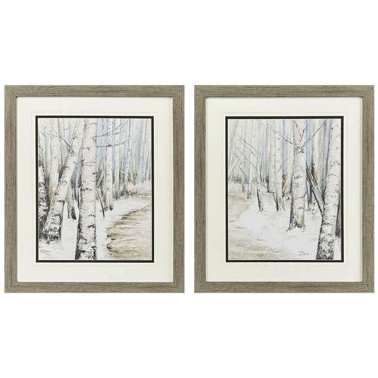 Image 1 Magic of the Forest 25"W x 29"H Framed Wall Art Set of 2