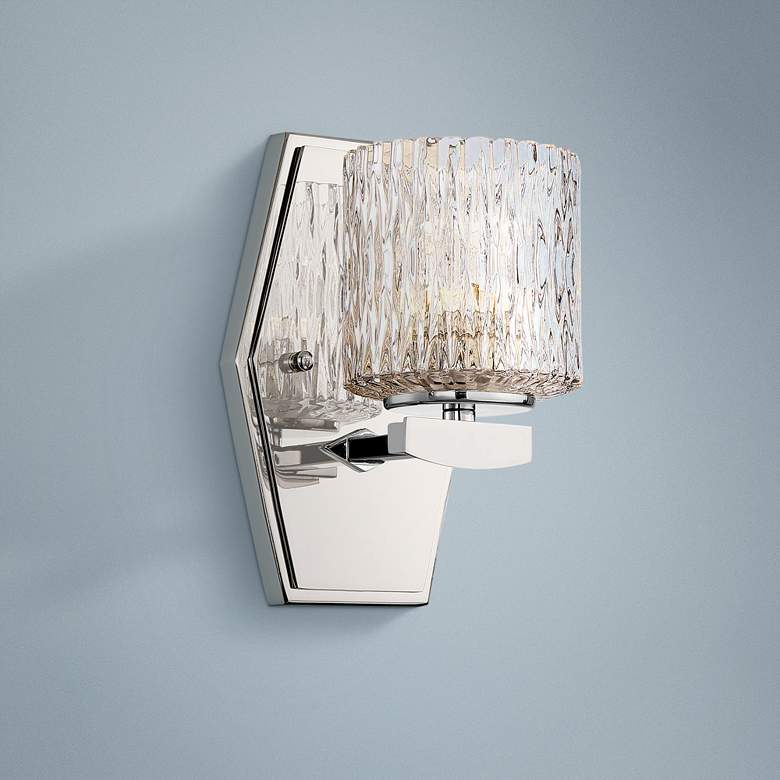 Image 1 Maginot 8 inch High Polished Nickel LED Wall Sconce