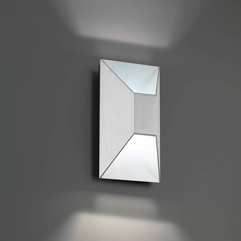 Image 4 Maglev 5.5"H x 5.5"W 1-Light Outdoor Wall Light in Brushed Alumin more views