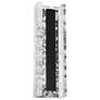 2_Magnate 16" High Black with Haze Crystal LED Wall Sconce