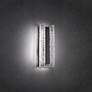 1_Magnate 16" High Black with Haze Crystal LED Wall Sconce