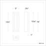 5_Magnate 16" High Black with Haze Crystal LED Wall Sconce more views