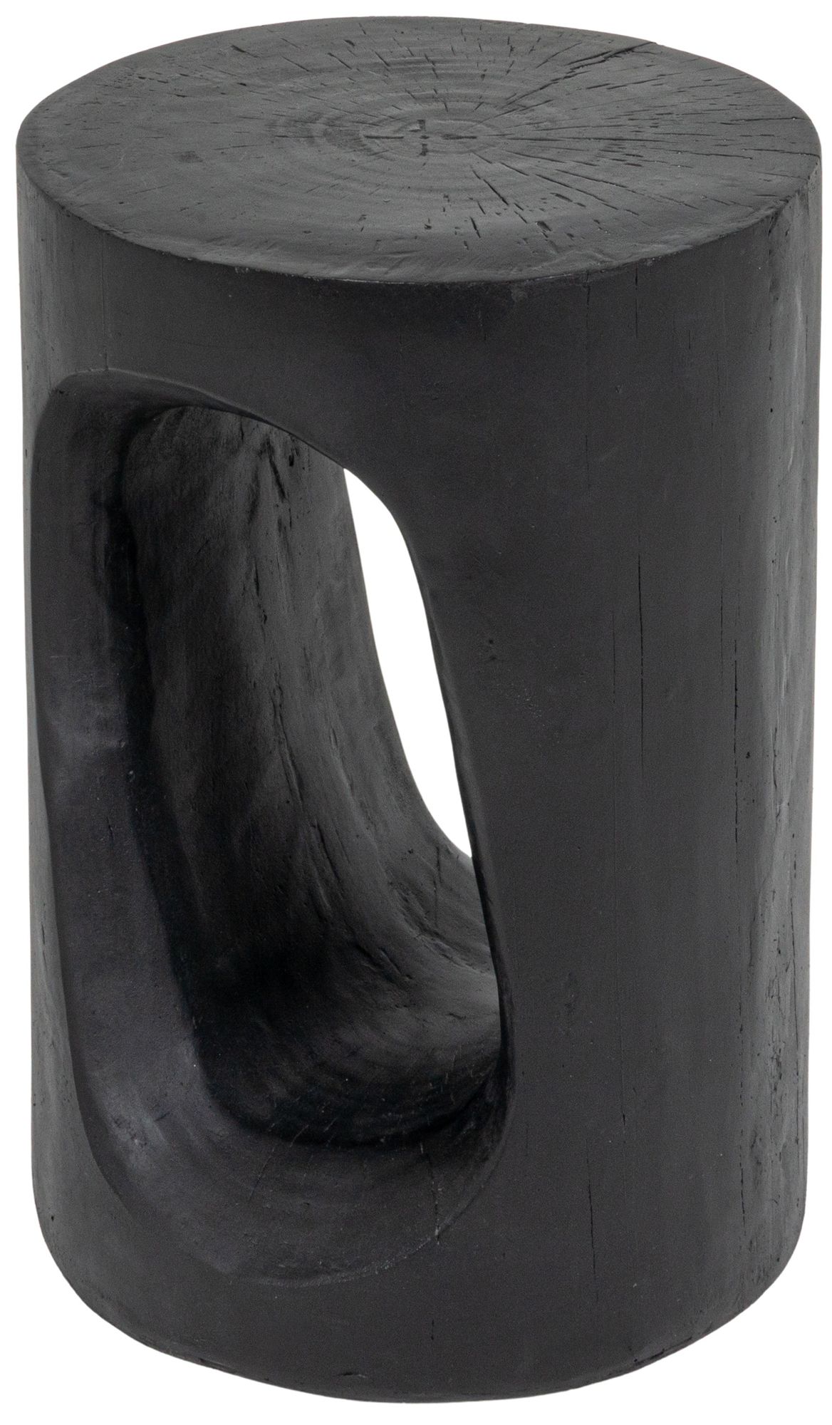 Image 2 Magnesium Oxide Indoor Outdoor Accent Table, Black