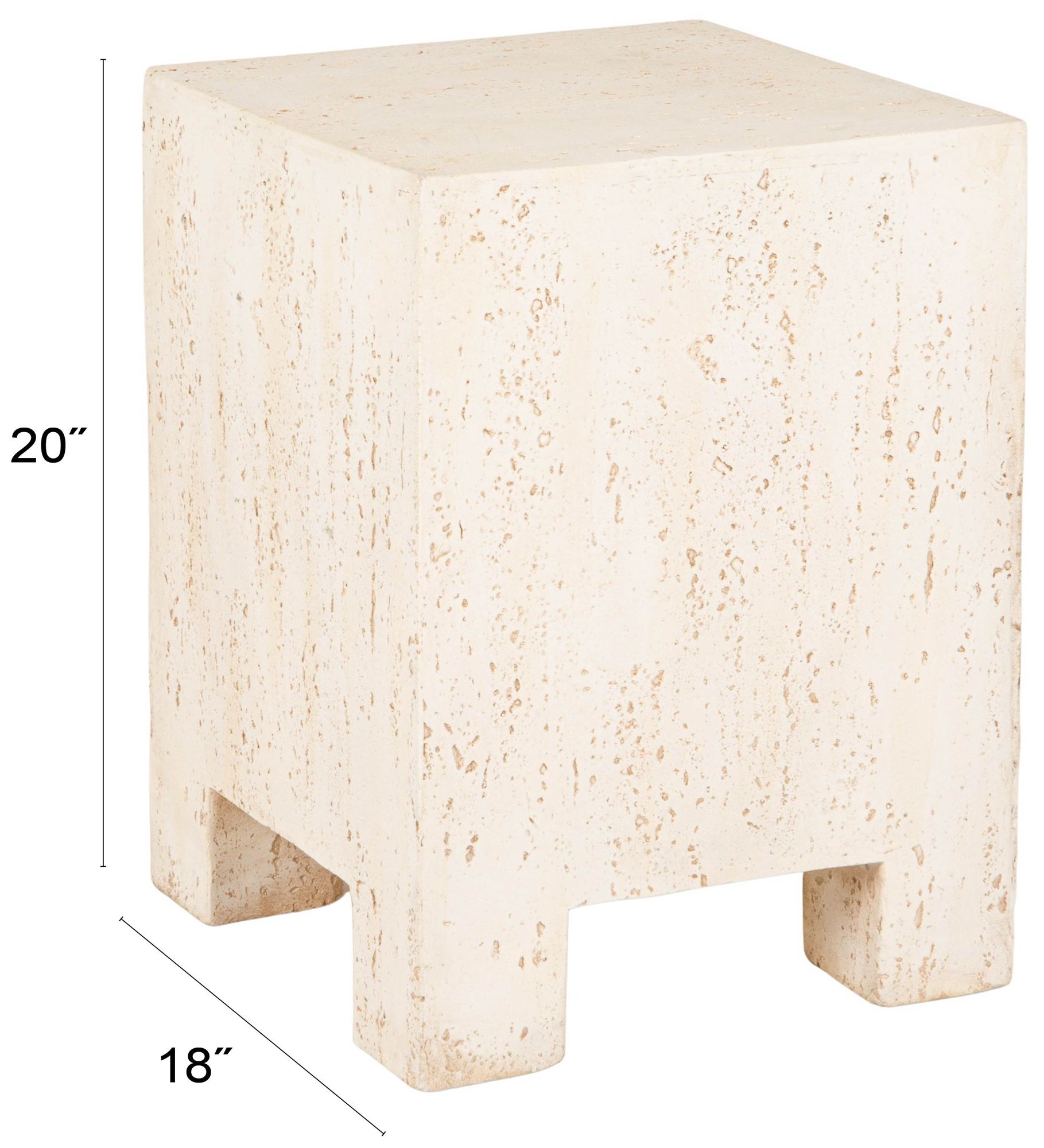 Image 4 Magnesium Oxide Indoor Outdoor Square Side Table more views